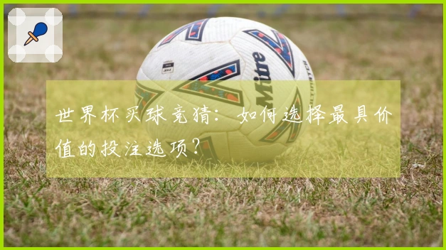 世界杯买球竞猜：如何选择最具价值的投注选项？